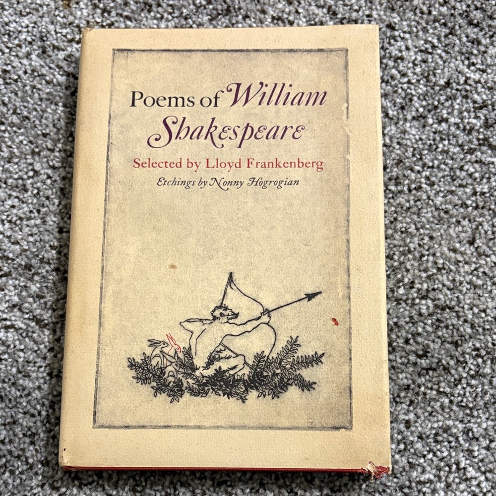 Source Unknown Vintage Book Cover with Cream and Black Design